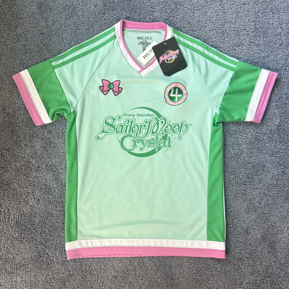 NEW - Sailor Jupiter Crystal Green Jersey BoxLunch Exclusive Size: S